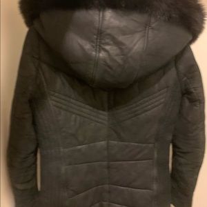 Jacket 100% leather.  Winter.